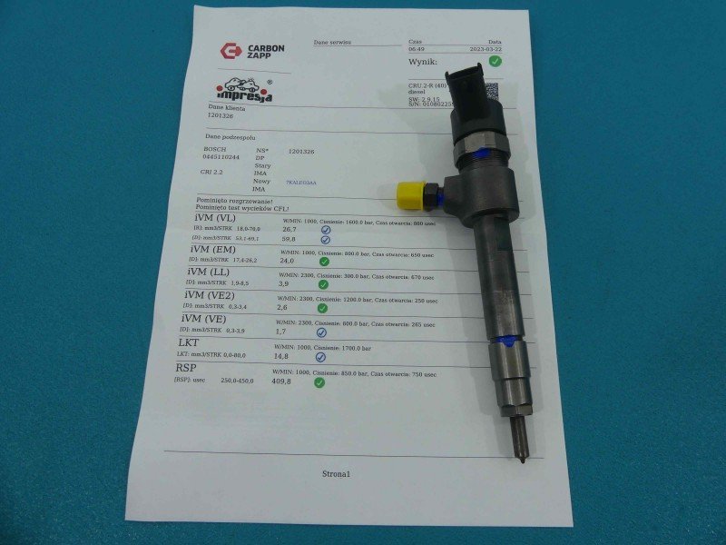 Wtryskiwacz Fiat Croma II 0445110244 1.9 jtd