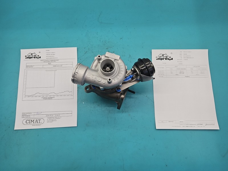 Turbosprężarka Regenerowana Audi A4 B6 1.9 tdi 131KM 717858-1, 038145702E, EAL0161