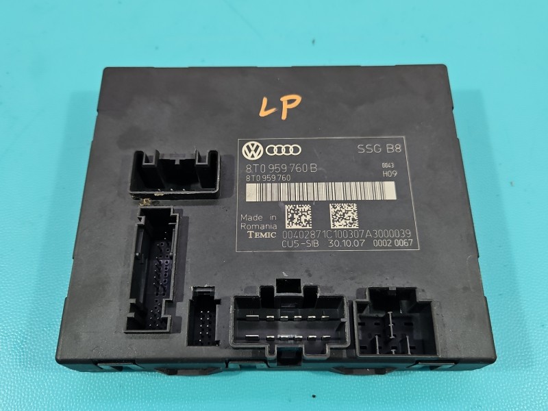 Sterownik moduł Producent części: Audi, Uszkodzone mocowanie FOTELA LEWY PRZÓD Audi A5 8T 8T0959760B, 8T0959760