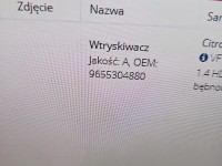 Wtryskiwacz Citroen C2 9655304880 1.4 HDI