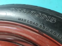 Koło zapasowe 15" dojazdowe dojazdówka Honda Civic VII Rozstaw śrub: 4x100, BFGoodrich, 125 mm, Profil opony: 70, Kod...