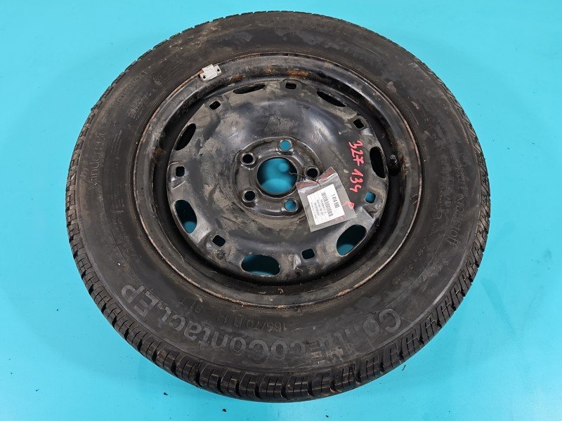 Koło zapasowe 14" dojazdowe dojazdówka Skoda Fabia I Rozstaw śrub: 5x100, Continental, 165 mm, Profil opony: 65, et 35 KOŁO...