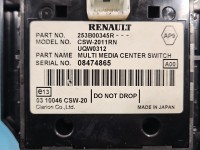 Przełącznik radia nawigacji panel Renault Megane III 253B00345R