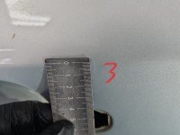 Drzwi tył lewe Vw Tiguan I 07- HB 5d srebrny LR7L