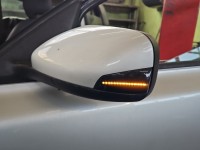 Lusterko lewe Volvo V50 S40 II Kierunkowskaz pływający, 8pin SREBRNY 426-26 europa