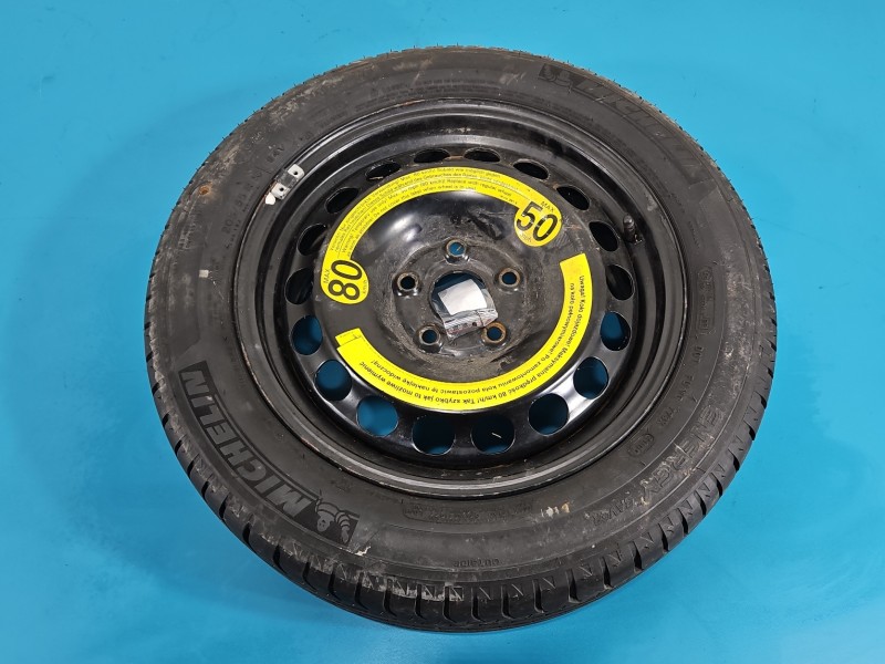 Koło zapasowe 16" dojazdowe dojazdówka Skoda Superb II Rozstaw śrub: 5x112, Michelin, 205 mm, Profil opony: 55, Rok...