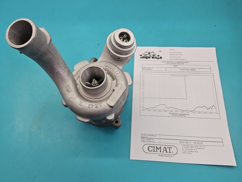Turbosprężarka Regenerowana Opel Vivaro 751768-1, 7701472228 1.9 cdti 101KM