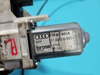 Podnośnik przód lewy SZYBY WINDA Audi A5 8T Popękane plastikowe mocowanie 6 PIN 2d