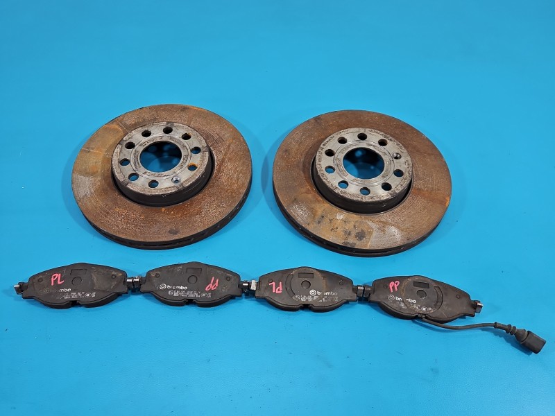 Tarcze hamulcowe przód klocki 288/24 Vw Golf VII 1.6 tdi Clha