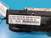 Konsola panel nawiewu Mercedes ML W164 A2518702290