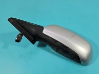 Lusterko lewe Audi A4 B5 przebarwienia na szkle, malowane, 5pin SREBRNY Ly7m europa