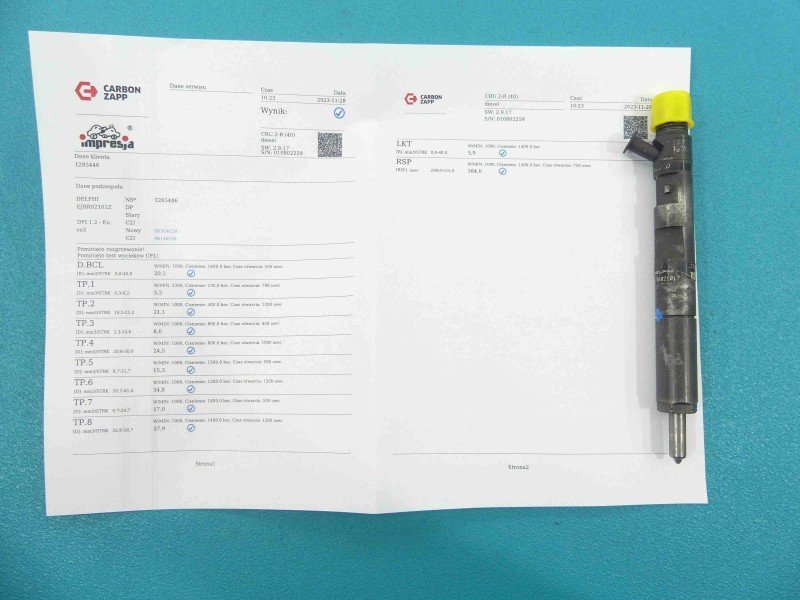 TESTOWANY Wtryskiwacz Renault Kangoo I 1.5 dci TESTOWANY Wtryskiwacz Renault Kangoo I 1.5 dci