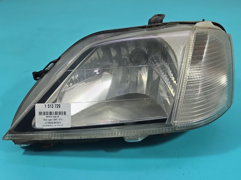 Reflektor lewy lampa przód Dacia Logan I 05-14 EUROPA