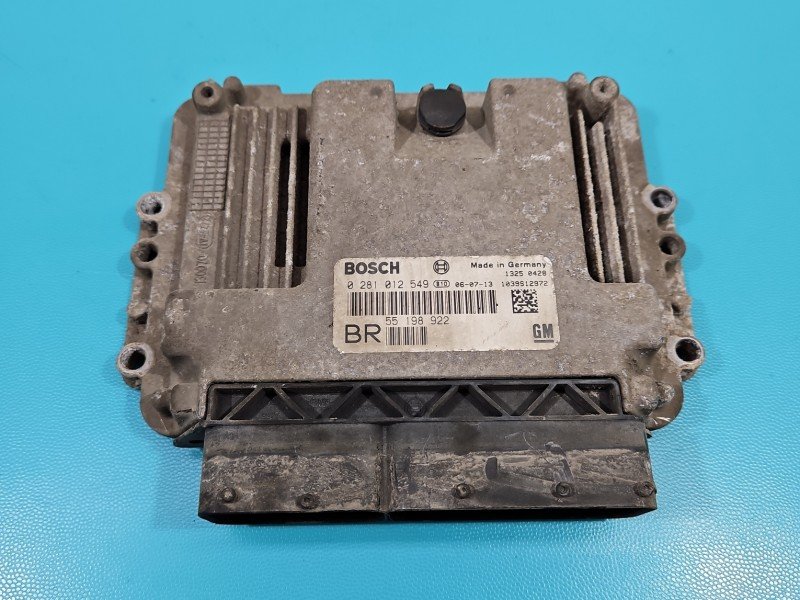 Komputer Sterownik silnika 0281012549, 55198922 Opel Zafira B 1.9 CDTI