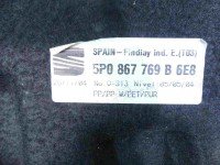 Półka tylna tył bagażnika Seat Altea 5P0867769B