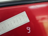 Drzwi tył lewe Mazda 3 I BK HB 5d CZERWONY 27A