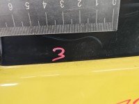 DRZWI PRZÓD LEWE KIEROWCY Peugeot 107 3d żółty KBL