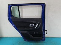 Drzwi tył lewe Skoda Fabia II HB 5d niebieski 4590