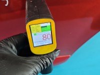 Drzwi tył lewe Dacia Sandero I 08-12 HB 5d bordowy TEB76