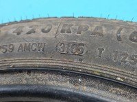 Koło zapasowe 16" dojazdowe dojazdówka Vw Golf plus Rozstaw śrub: 5x112, Continental, 125 mm, Profil opony: 70, 125/70/R16...