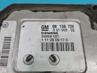 Komputer Sterownik silnika Opel Zafira A 09158726, 5WK9157 1.8 16V