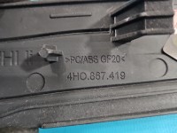 Listwa dekor deski AUDI A8 D4 4H 4H0867420, 4H0867419, 4H0867410 Europejska, 9szt, Odprysk na listwie ozdobnej tunelu, rysy. KPL