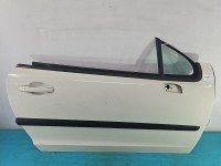 DRZWI PRZÓD PRAWE PASAŻERA Peugeot 207 2d bialy
