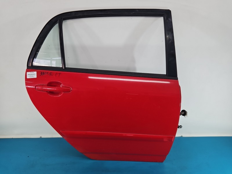 Drzwi tył prawe Toyota Corolla E12 HB 5d czerwony 3E5
