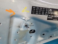 Maska przednia MERCEDES W176 POLAR SILVER - METALLIC PAINT (761U)