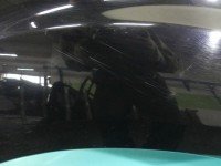 Błotnik przód prawy Mitsubishi Outlander II czarny Brak kodu lakieru