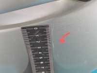 Drzwi tył lewe Mercedes W211 sedan 4d srebrny 744