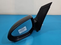 Lusterko lewe Mazda 2 II DE czarny, malowana, elektryczny, Europejska, Kod lakieru: 35N, porysowany lakier. Odpryski. 7pin...
