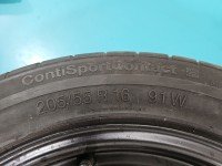 Koło zapasowe 16" dojazdowe dojazdówka Skoda Superb I Rozstaw śrub: 5x112, Continental, 205 mm, Profil opony: 55, 205/55...