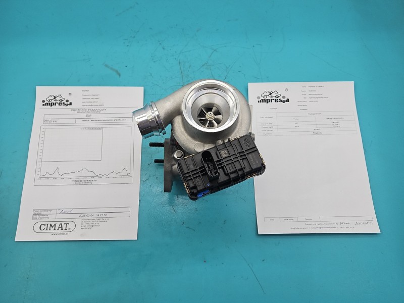 Turbosprężarka Regenerowana Land rover Discovery Sport 14- L550 49335-01950, G4D36K682AD 2.0d 150KM
