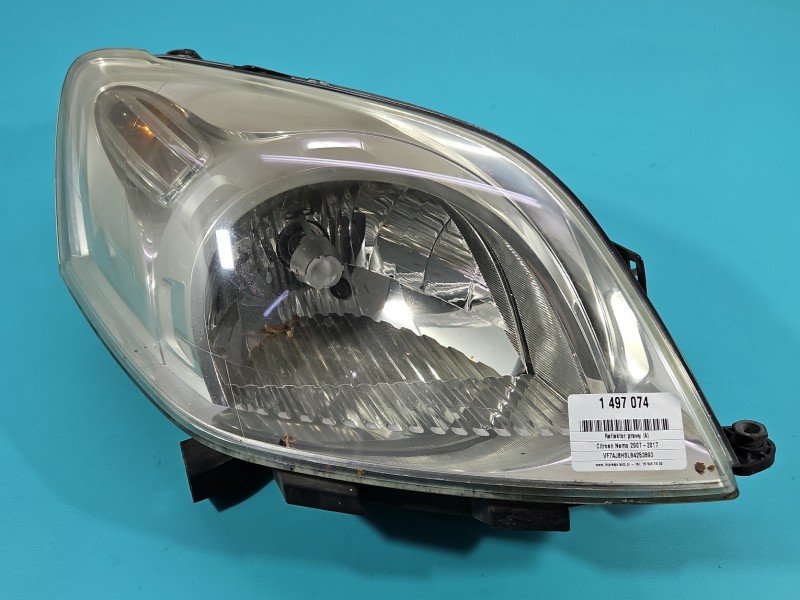 Reflektor prawy lampa przód Citroen Nemo EUROPA