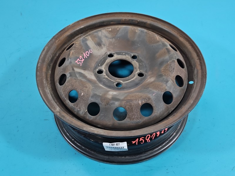 Felga stalowa 16" Renault Trafic II Szerokość felgi: 6.0", Rozstaw śrub: 5x118, RENAULT, 1581927, Waga produktu z...