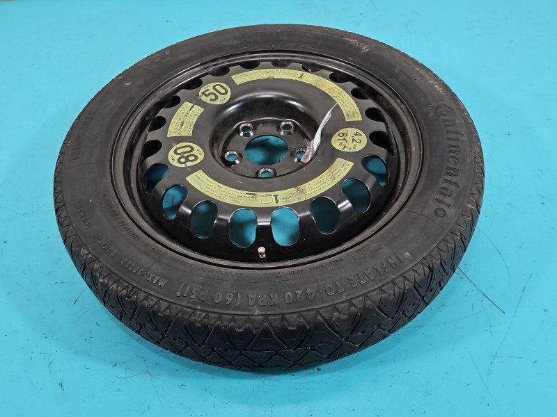 Koło zapasowe 17" dojazdowe dojazdówka Mercedes W212 Rozstaw śrub: 5x112, Continental, 155 mm, Profil opony: 70, 155/70/R17...