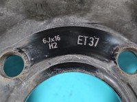 Felga stalowa 16" Dacia Sandero II 12-20 Szerokość felgi: 6.0", Rozstaw śrub: 4x100, Producent felg: Dacia, R16 6J Et37