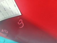 DRZWI PRZÓD LEWE KIEROWCY Vw Golf III 5d czerwony LY3D