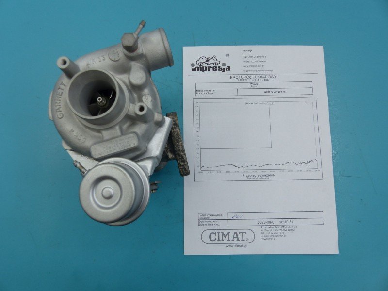 Turbosprężarka Regenerowana Vw Golf III 454083-1, 028145701Q 1.9 tdi