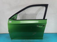 DRZWI PRZÓD LEWE KIEROWCY Skoda Fabia III 5d zielony LF6Z