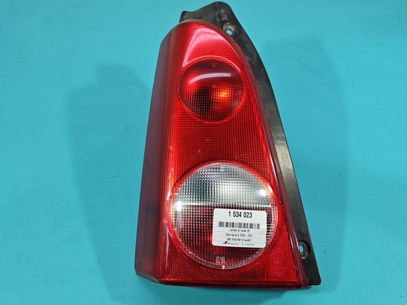 Lampa tył lewa Producent części: OPEL, VALEO rysy Opel Agila A I HB EUROPA