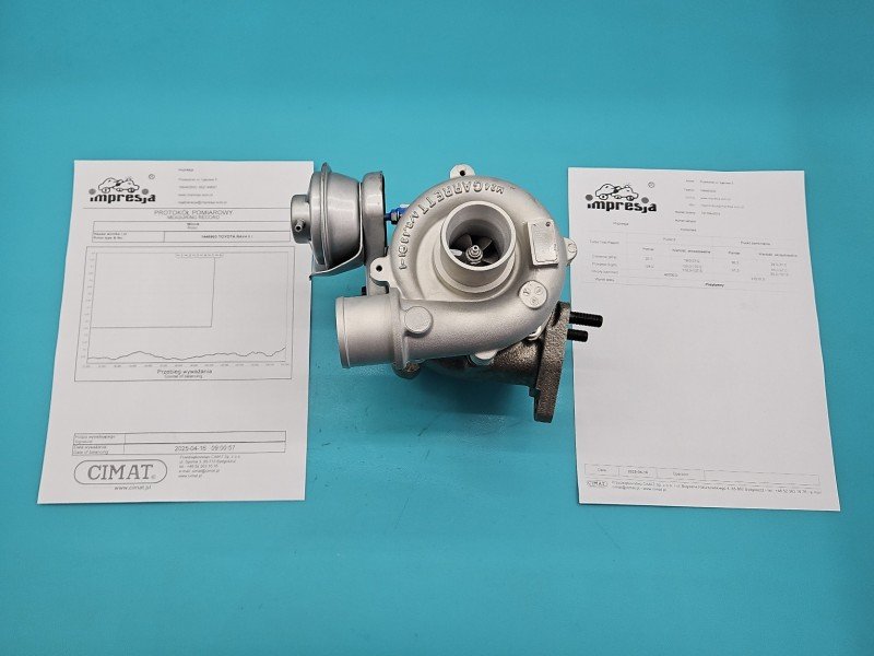 Turbosprężarka Regenerowana Toyota Rav4 II 00- 721164-12, TC2332J, 17201-27040 2.0 D4D 116KM Turbosprężarka Regenerowana Toyota Rav4 II 00- 721164-12, TC2332J, 17201-27040 2.0 D4D 116KM