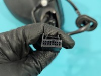 Lusterko lewe Audi A4 B9 elektryczny, Europejska, Kod lakieru: LY9T, Składane elektrycznie, pęknięcie na kierunkowskazie,...