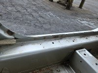 Próg lewy SŁUPEK ŚRODKOWY B Ford Fusion USA 2012-2020 sedan 4d srebrny