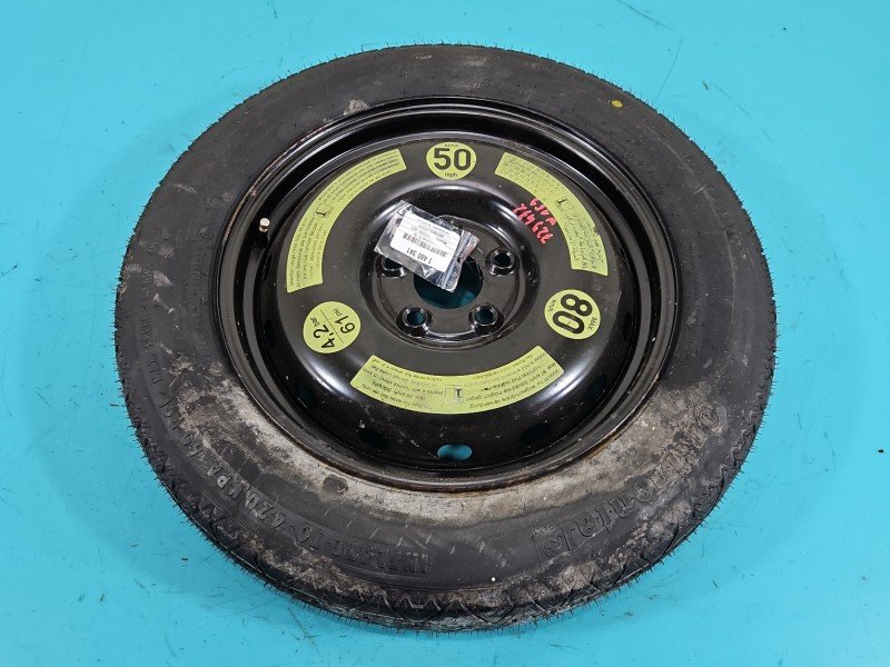 Koło zapasowe 16" dojazdowe dojazdówka Mercedes W169 Rozstaw śrub: 5x112, Continental, 125/90 ET 32 2010R CONTINETAL 5x112 Koło zapasowe 16" dojazdowe dojazdówka Mercedes W169 Rozstaw śrub: 5x112, Continental, 125/90 ET 32 2010R CONTINETAL 5x112