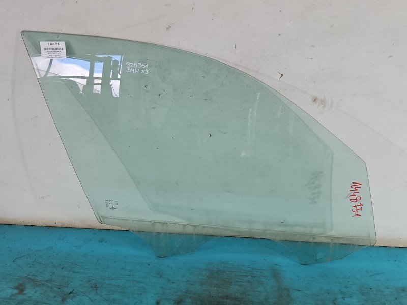 Szyba drzwi przód prawa BMW X3 F25 HB