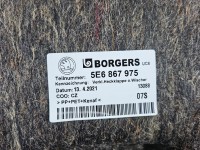 Tapicerka klapy tył boczek bagażnika tylnej Skoda Octavia IV 5E6867975