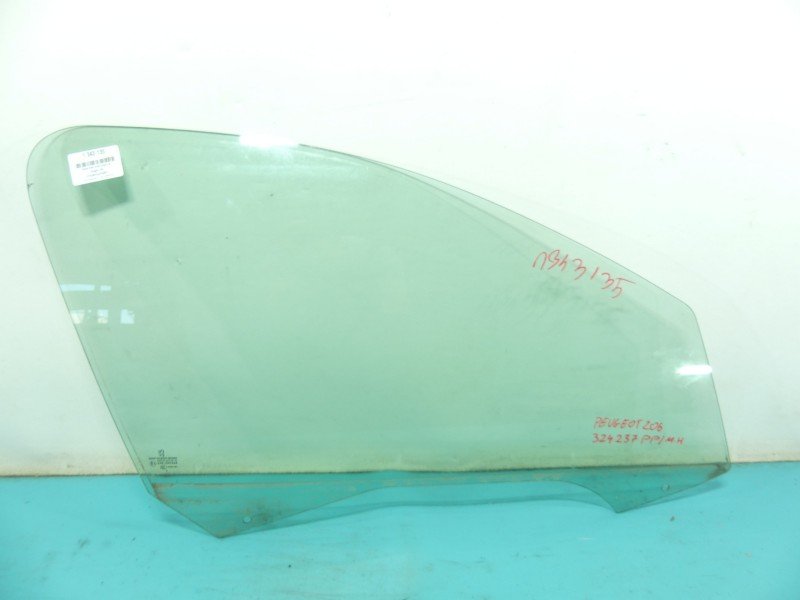 Szyba drzwi przód prawa Peugeot 206 HB