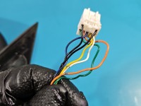 Lusterko lewe Citroen C-Crosser elektryczny, Europejska, Kod lakieru: W19, elektrycznie składane, 7 pin europa